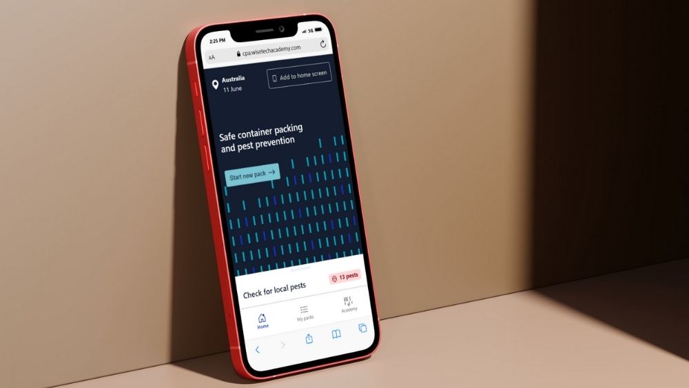 WiseTech Academy Container Packing App